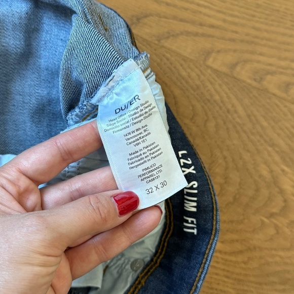 DU/ER Men’s Performance Denim Slim Jean - Galactic - Size 32 x 30 - Like New - Picture 5 of 8